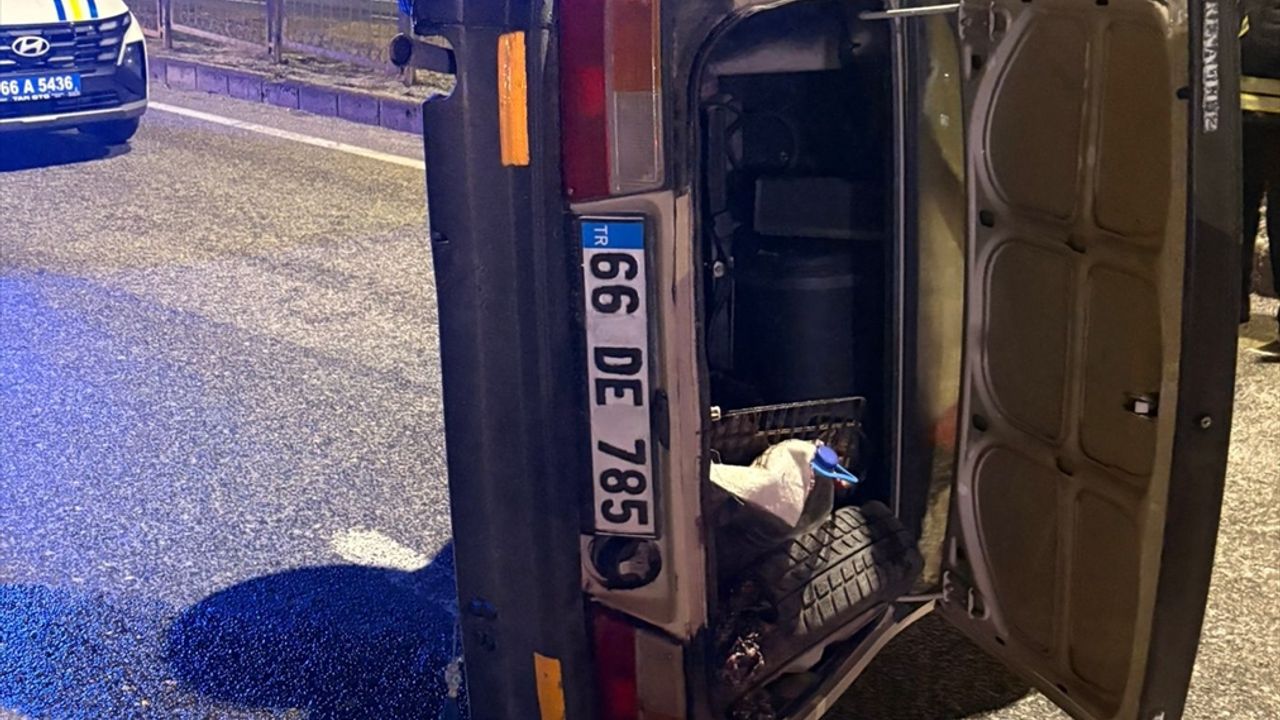 Yozgat'ta aracın devrildiği trafik kazasında 3 yaralı