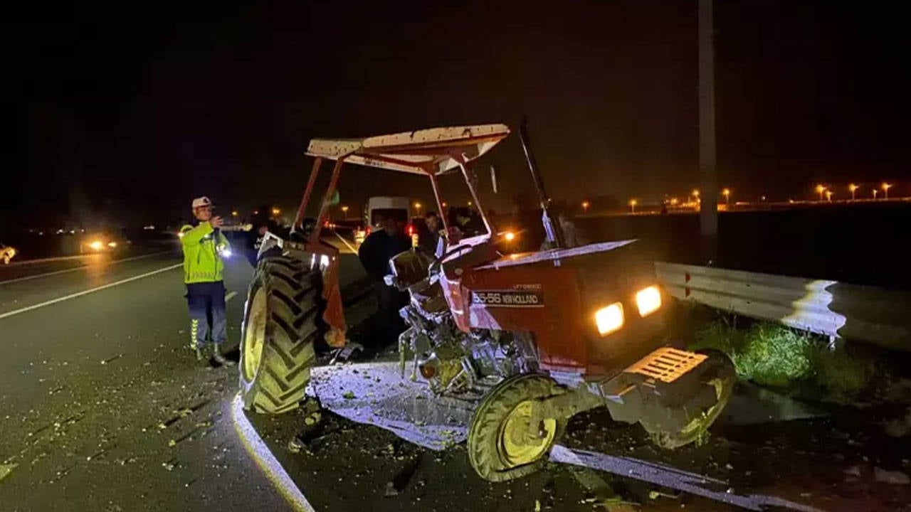 Adana’da trafik kazası: Traktör ikiye ayrıldı, 1'i ağır 6 kişi yaralandı