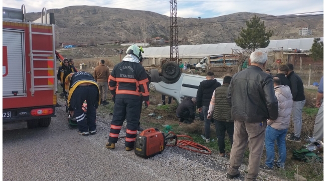 Aşağıyanlar Köyü Mevkiinde Trafik Kazası 4 Yaralı