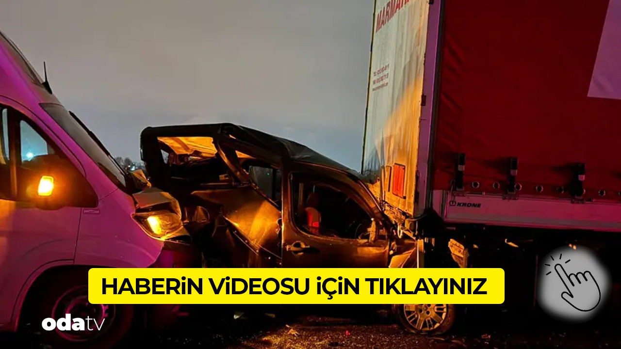Anadolu Otoyolunda 16 araçlık zincirleme kaza