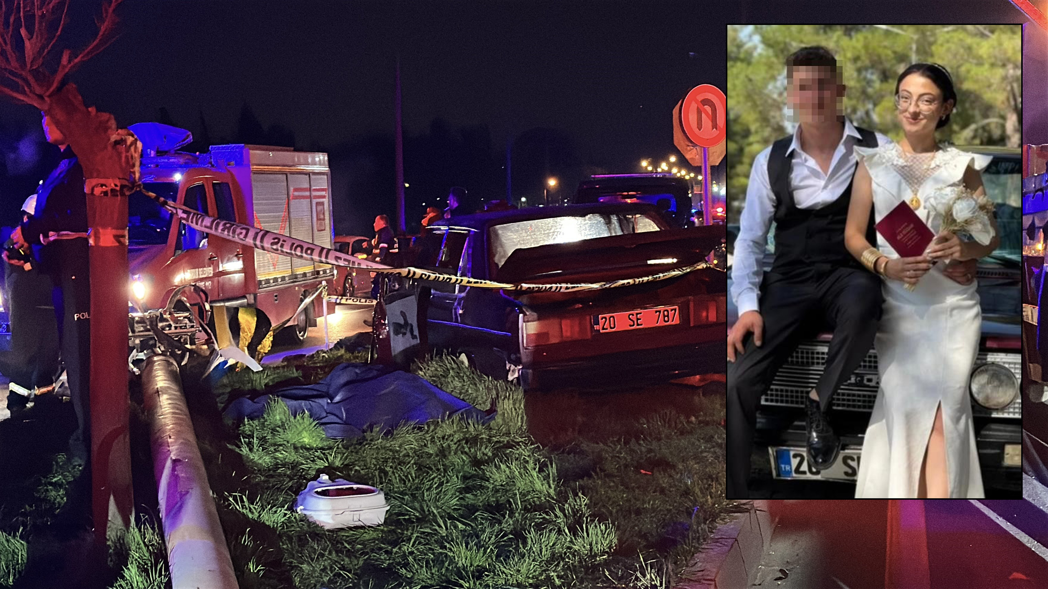 6 aylık evli çifti ayıran kaza. Kamyon sürücüsü gözaltında