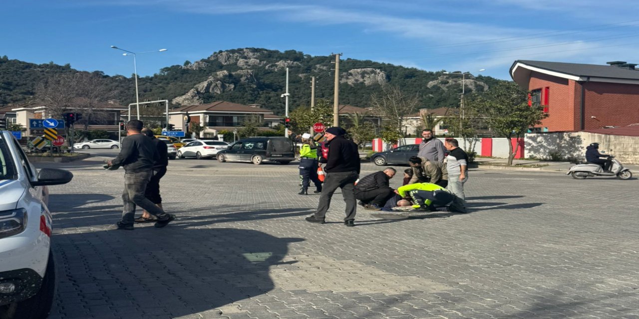 Marmaris’te trafik kazası; 1 kişi yaralandı
