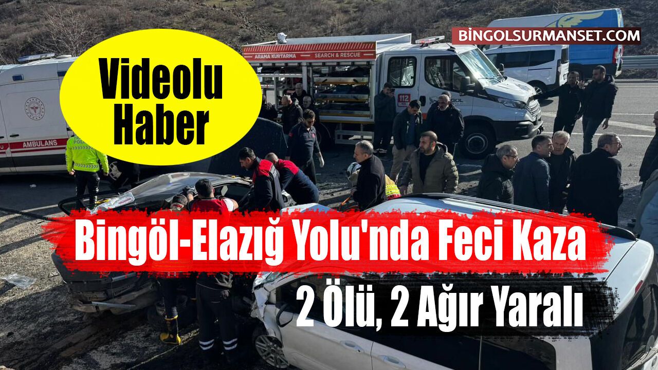 Bingöl-Elazığ Yolu'nda Feci Kaza: 2 Ölü, 2 Ağır Yaralı