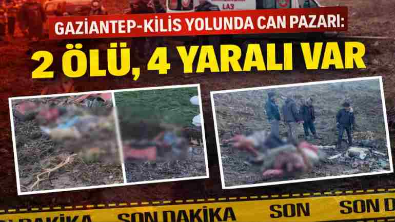 Gaziantep-Kilis yolunda korkunç trafik kazası!