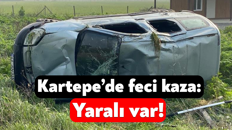 Kocaeli Kartepe ilçesinde feci kaza: Yaralı var!