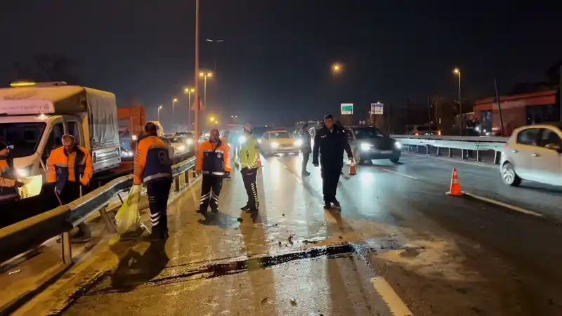 Küçükçekmece'de zincirleme kaza: 1 yaralı