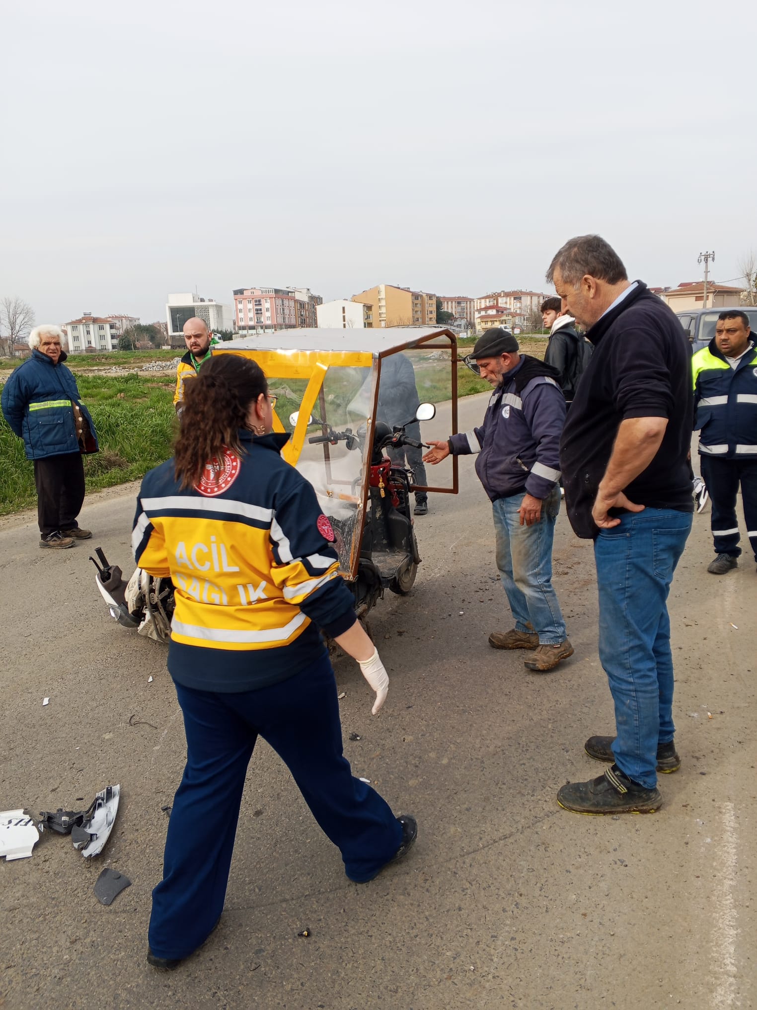 Muratlı’da Motosiklet Kazası! Sürücü Yaralandı