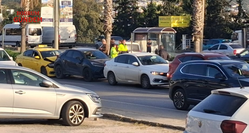 Bodrum’da Zincirleme Trafik Kazası
