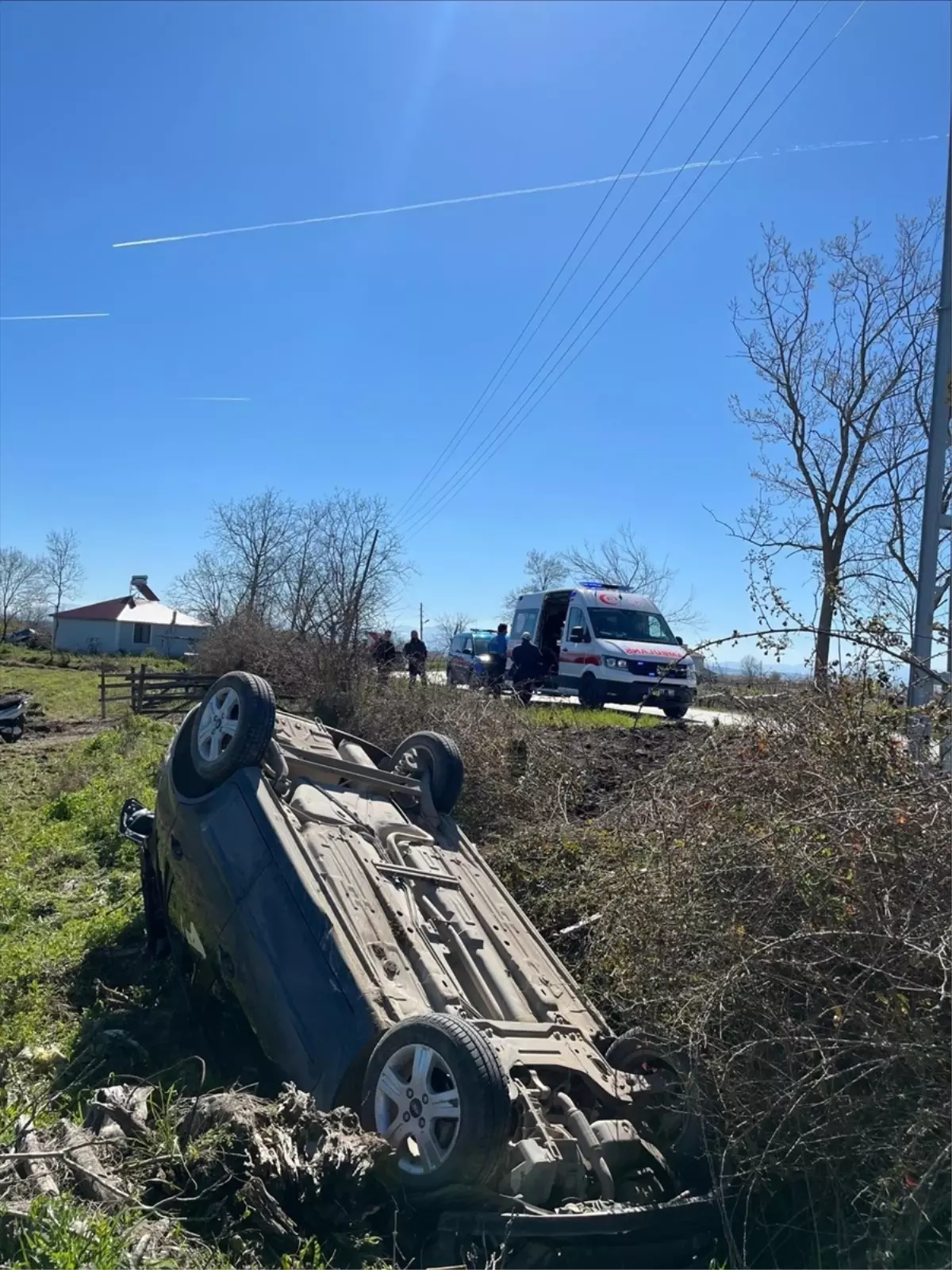Samsun'da Trafik Kazası: Sürücü Yaralandı