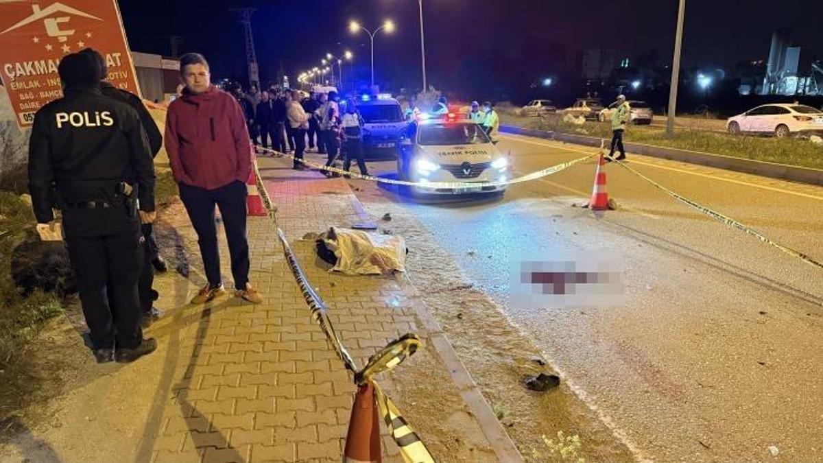 Adana'da feci kaza! Motosikleti genç can verdi