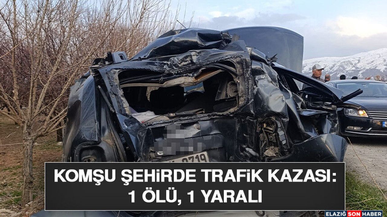 Komşu Şehirde Trafik Kazası: 1 Ölü, 1 Yaralı