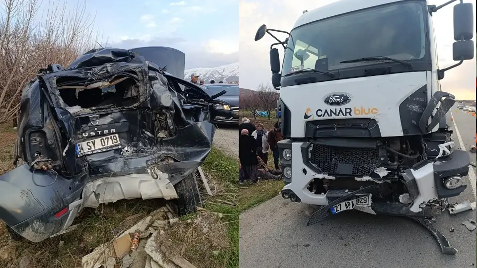 Malatya Kale’de otomobil kamyonla çarpıştı: Mehmet Özer hayatını kaybetti