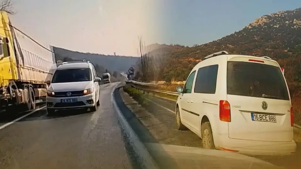 Bursa İnegöl Trafik Kazası Haberleri: Hatalı Sollama Kamerada
