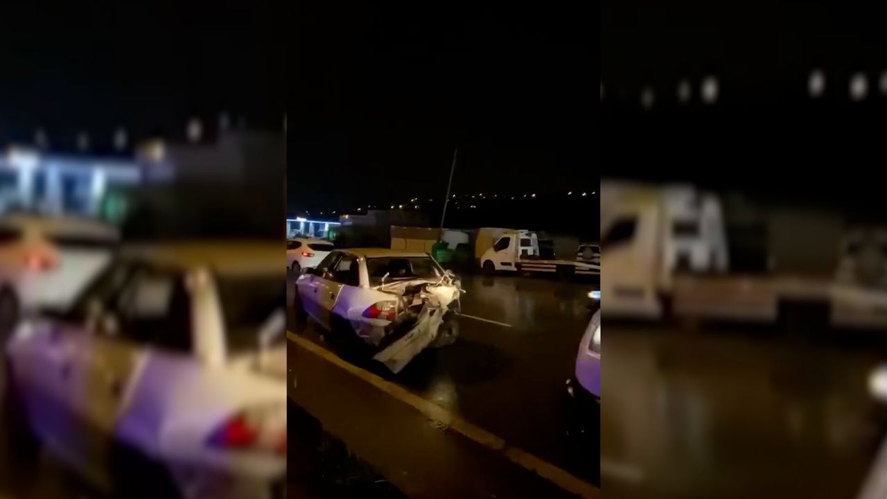 Yaşanan zincirleme kazada 6 kişi yaralandı