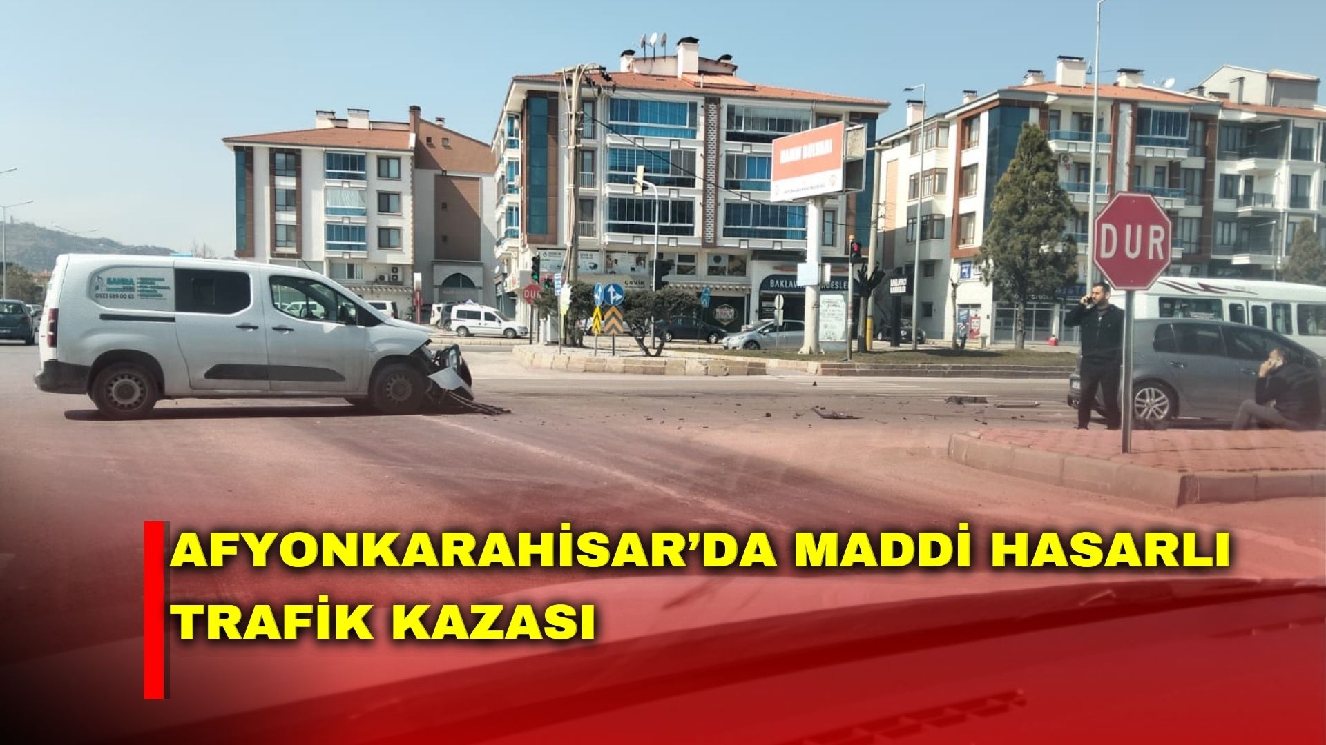 Afyonkarahisar’da maddi hasarlı trafik kazası - Afyon Şehir Gazetesi | Afyonkarahisar Haberleri ve Son Dakika