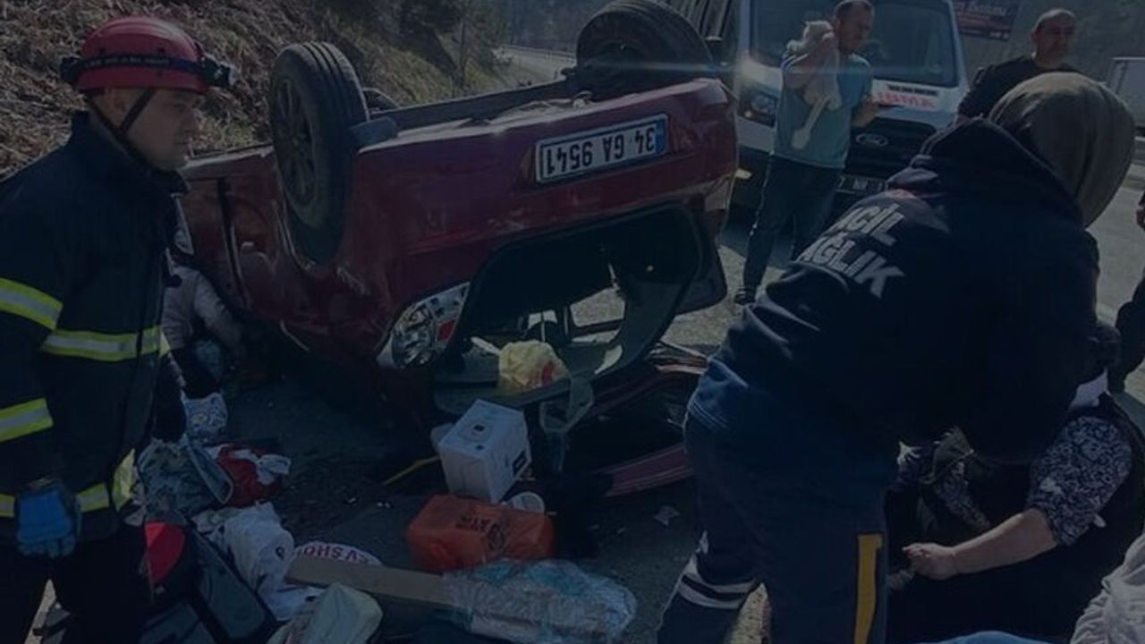 Başlarkadı'da trafik kazası: 1'i çocuk 6 kişi yaralı