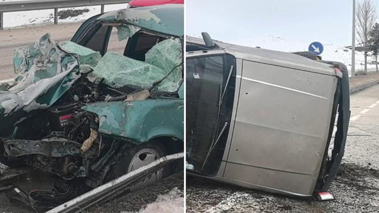 Erzurum-Pasinler yolunda feci kaza: 1’i ağır 3 kişi yaralandı