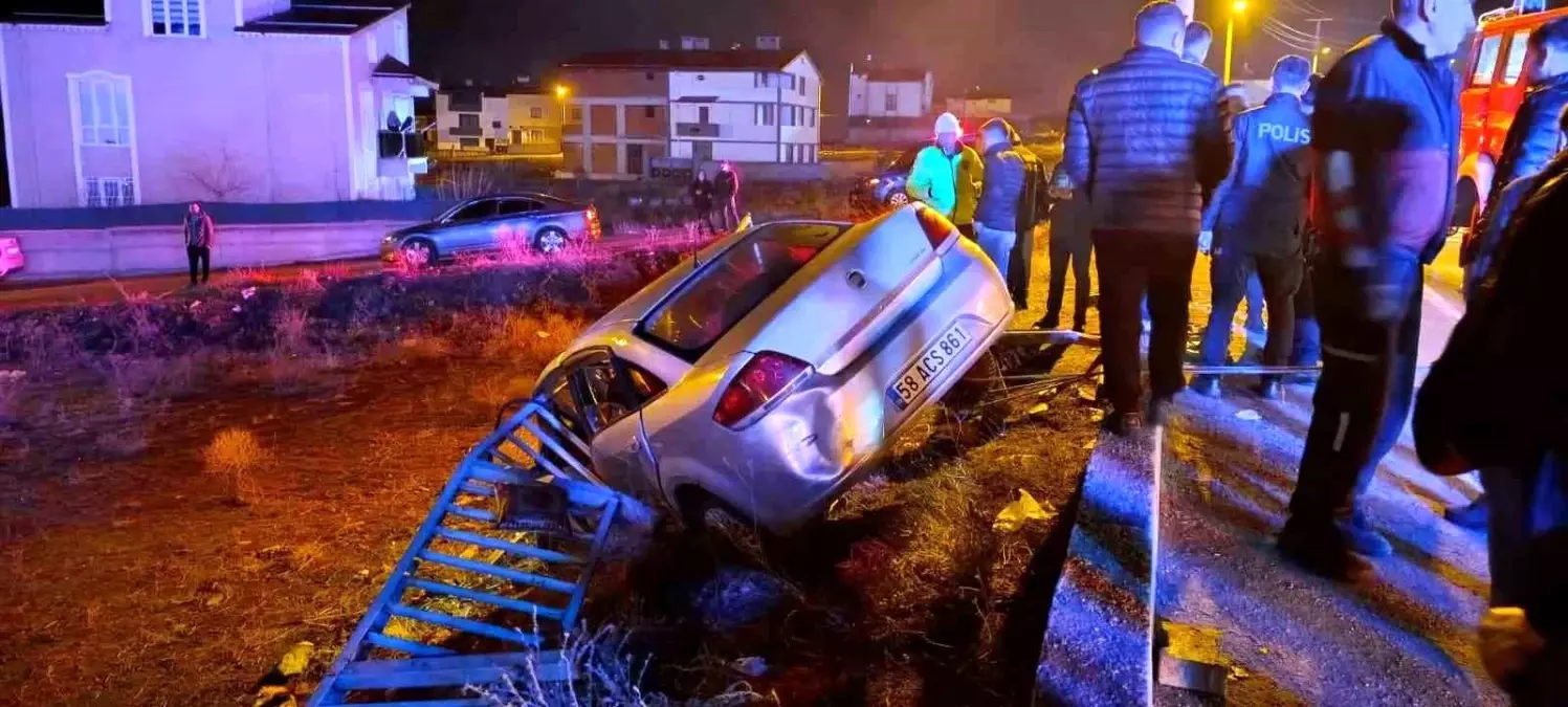 Sivas'ta Trafik Kazası: 1 Ağır Yaralı