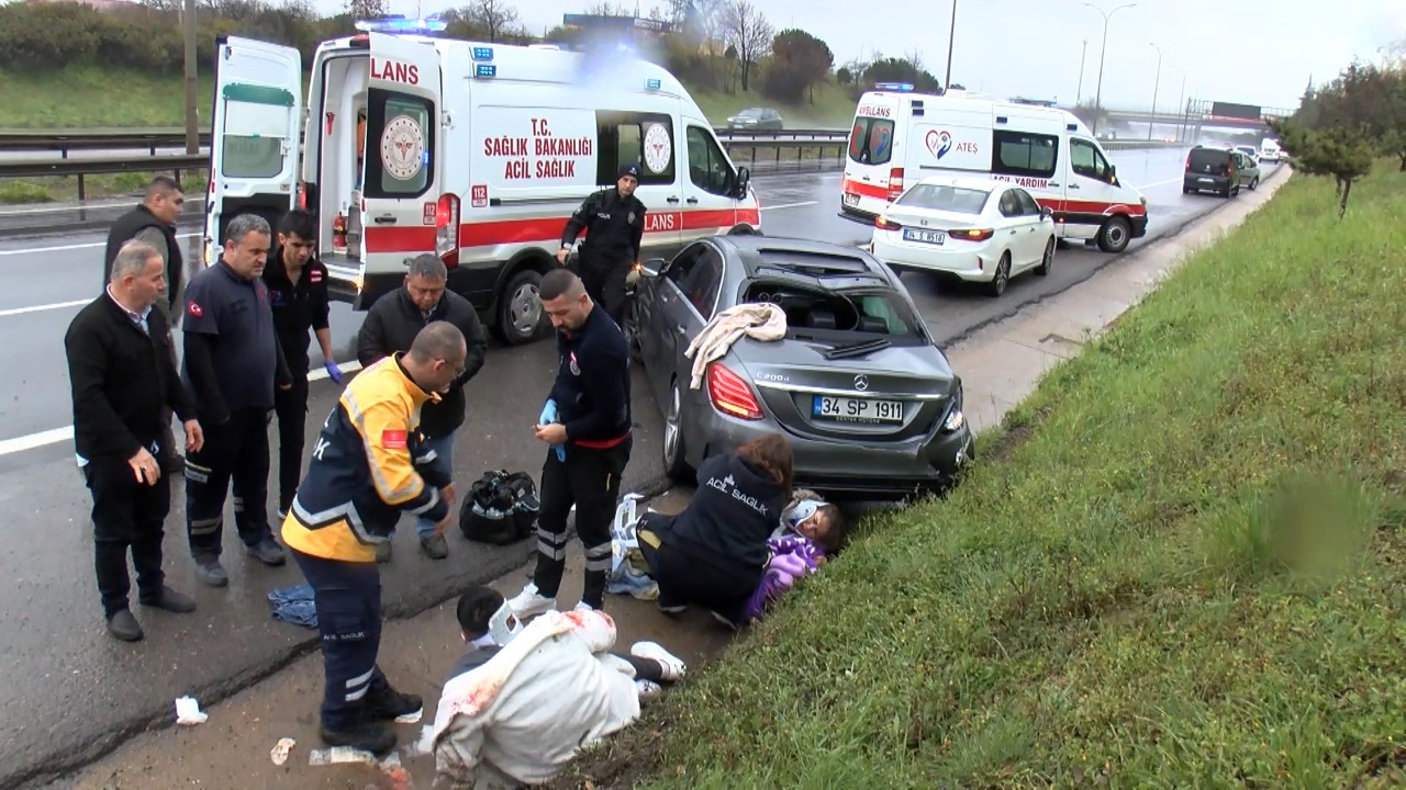Takla attı, arkadan gelen araç çarptı: 7 yaralı