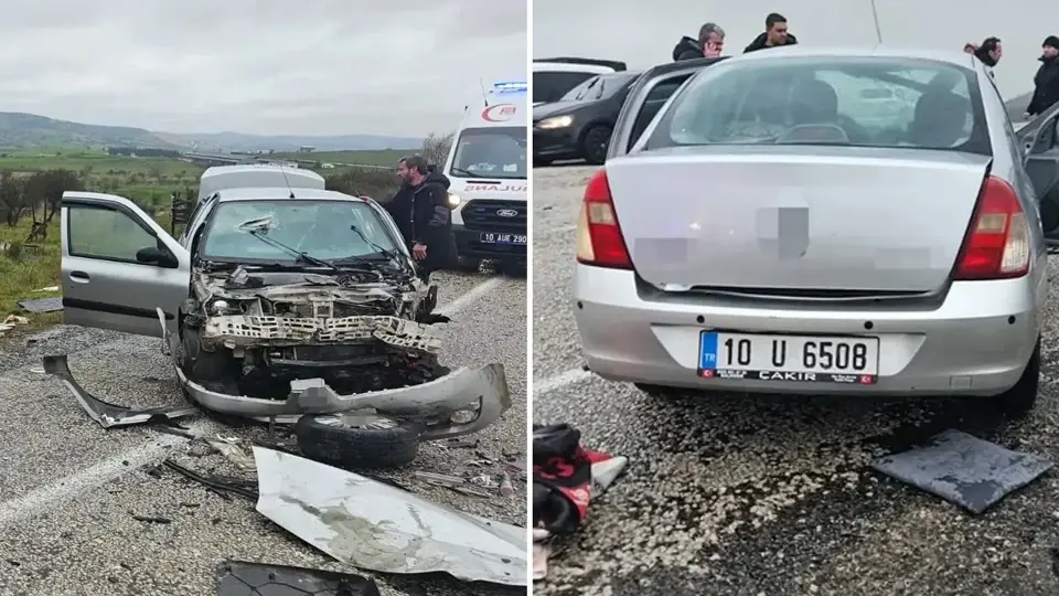 Balıkesir İbisler Karakol köyü kavşağında trafik kazası: 5 kişi hastaneye kaldırıldı