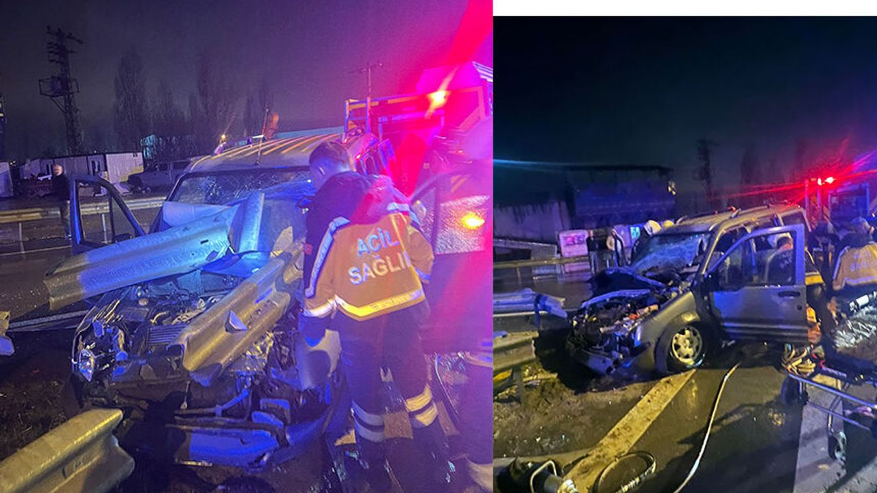 D-300 Karayolunda Trafik Kazası 2 Yaralı