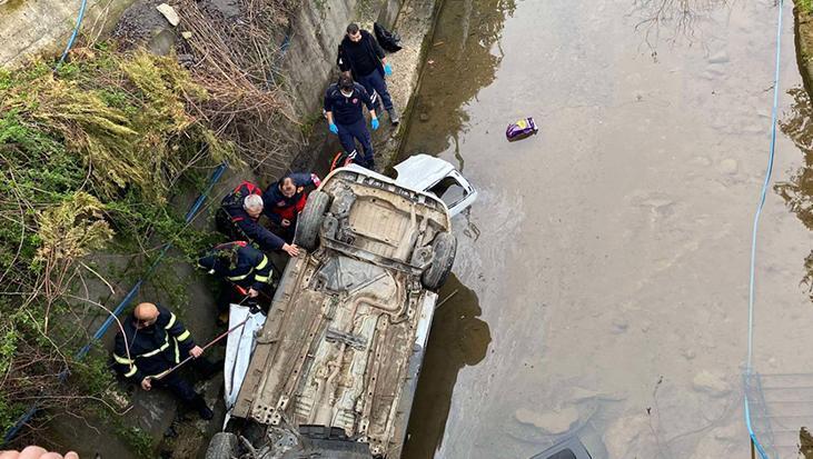 Giresun’da feci kaza! Araç dereye devrildi: 3 ölü