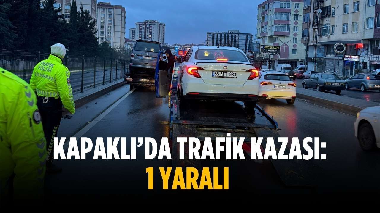 Kapaklı’da trafik kazası: 1 yaralı