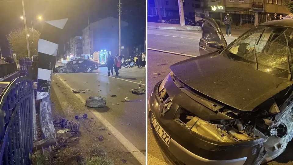 Samsun Atakum’da kediye çarpmamak için manevra yapan sürücü kaza yaptı: İki yaralı