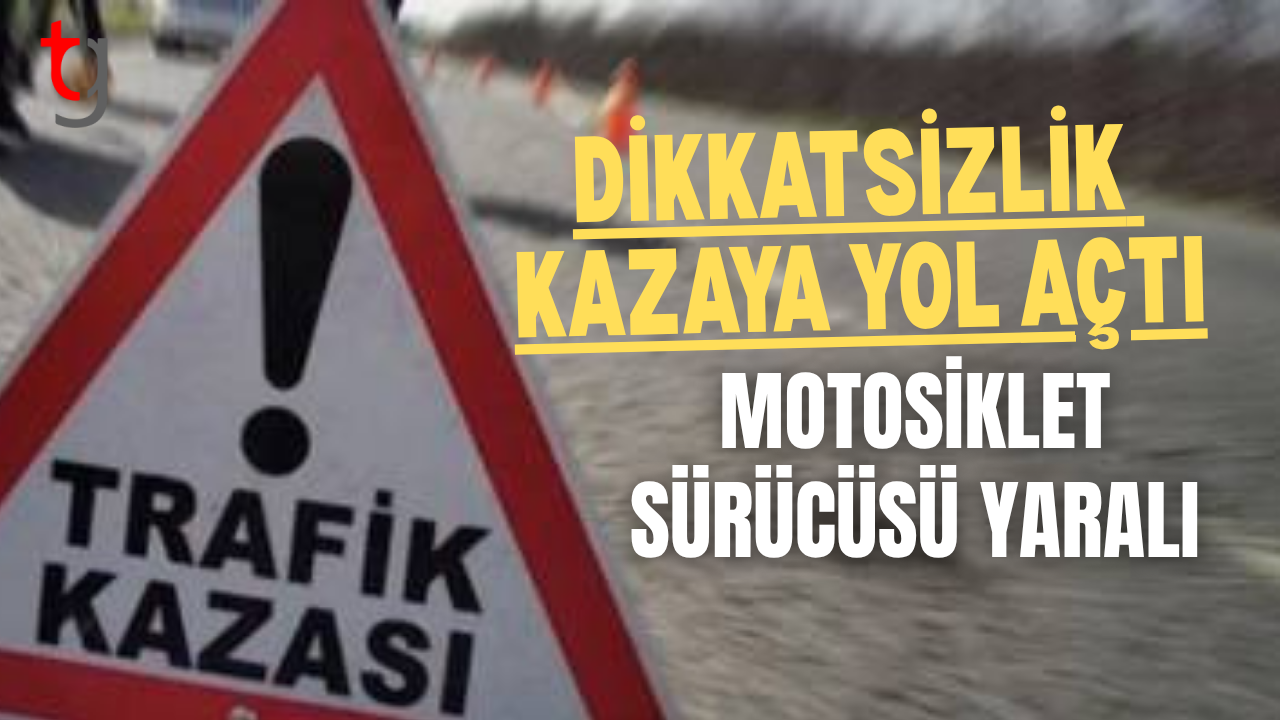 Girne’de motosiklet kazası: Sürücü hastanelik oldu