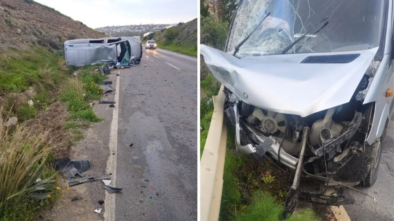 Girne-Tatlısu yolunda trafik kazası: 3 yaralı
