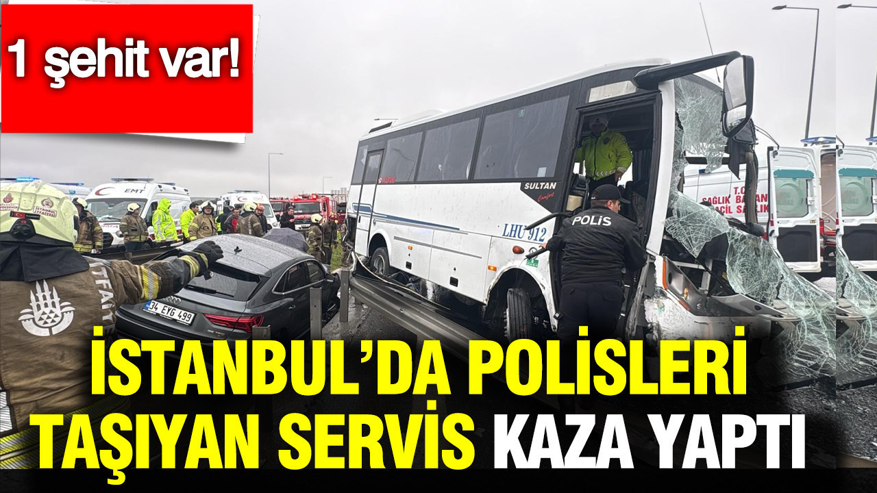 İstanbul Başakşehir'de zincirleme kaza: 1 polis şehit oldu: Yaralılar var