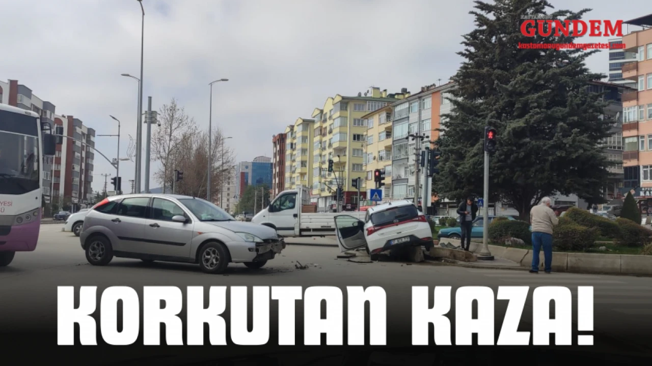 Daday Kavşağı'nda Maddi Hasarlı Trafik Kazası