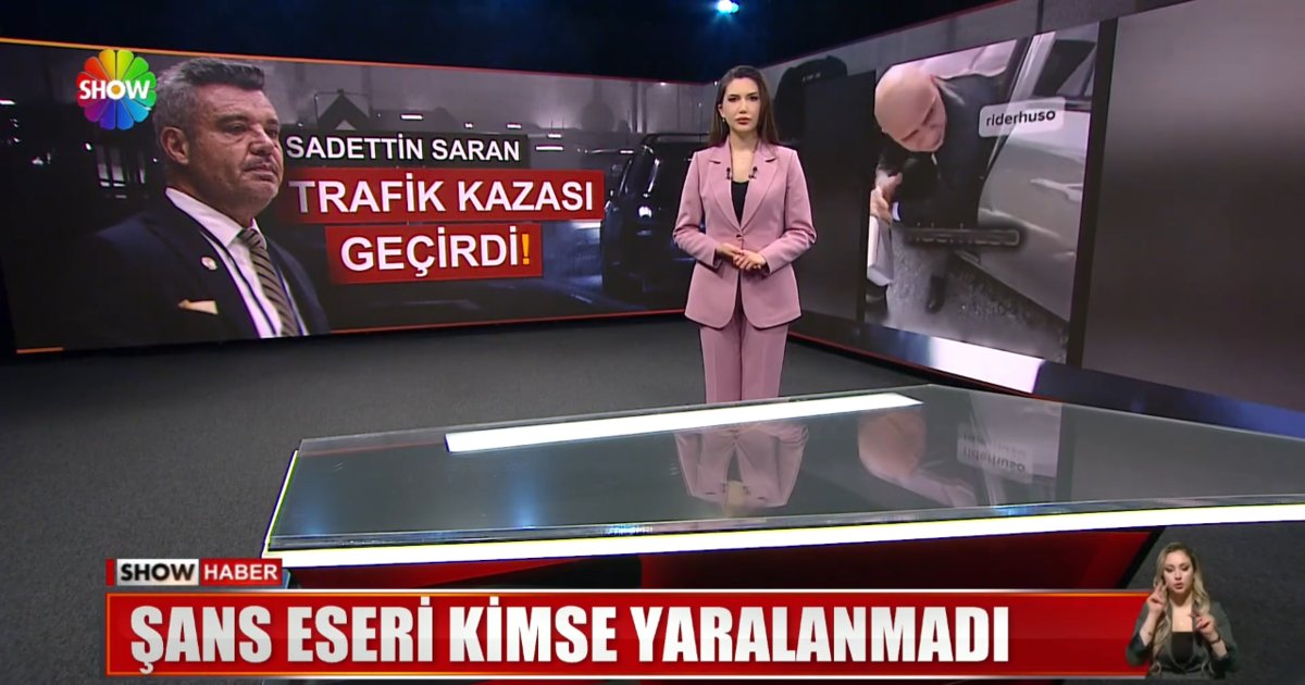 Sadettin Saran kaza geçirdi! | Show Özel Haber