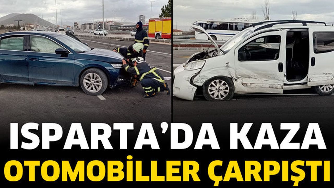 Isparta’da korkutan kaza