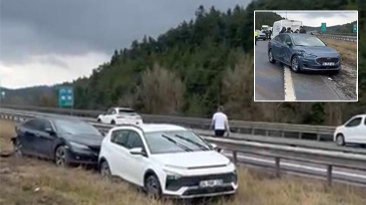 Bolu'da zincirleme kaza! 10 araç karıştı