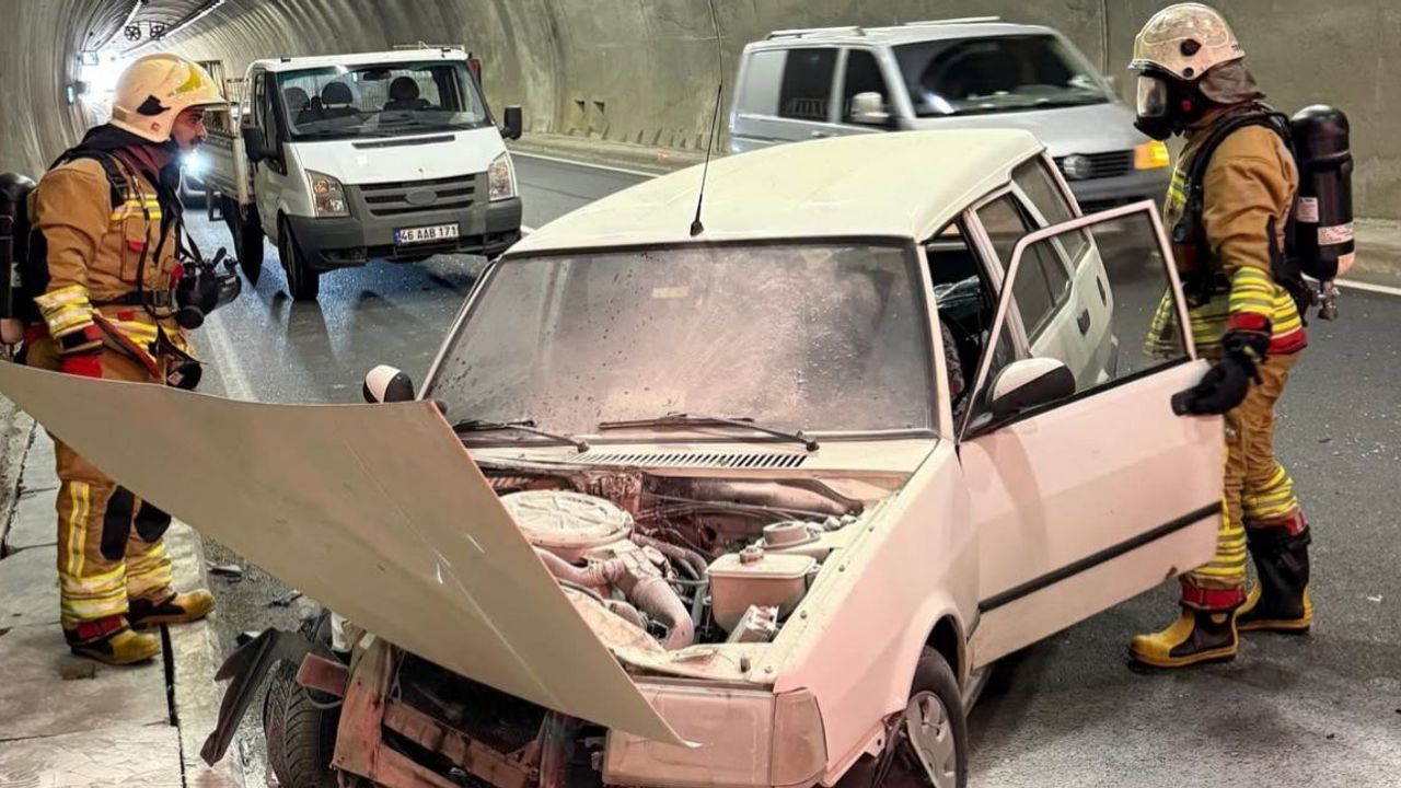 Sezai Karakoç Tüneli’nde Trafik Kazası: 1 Yaralı