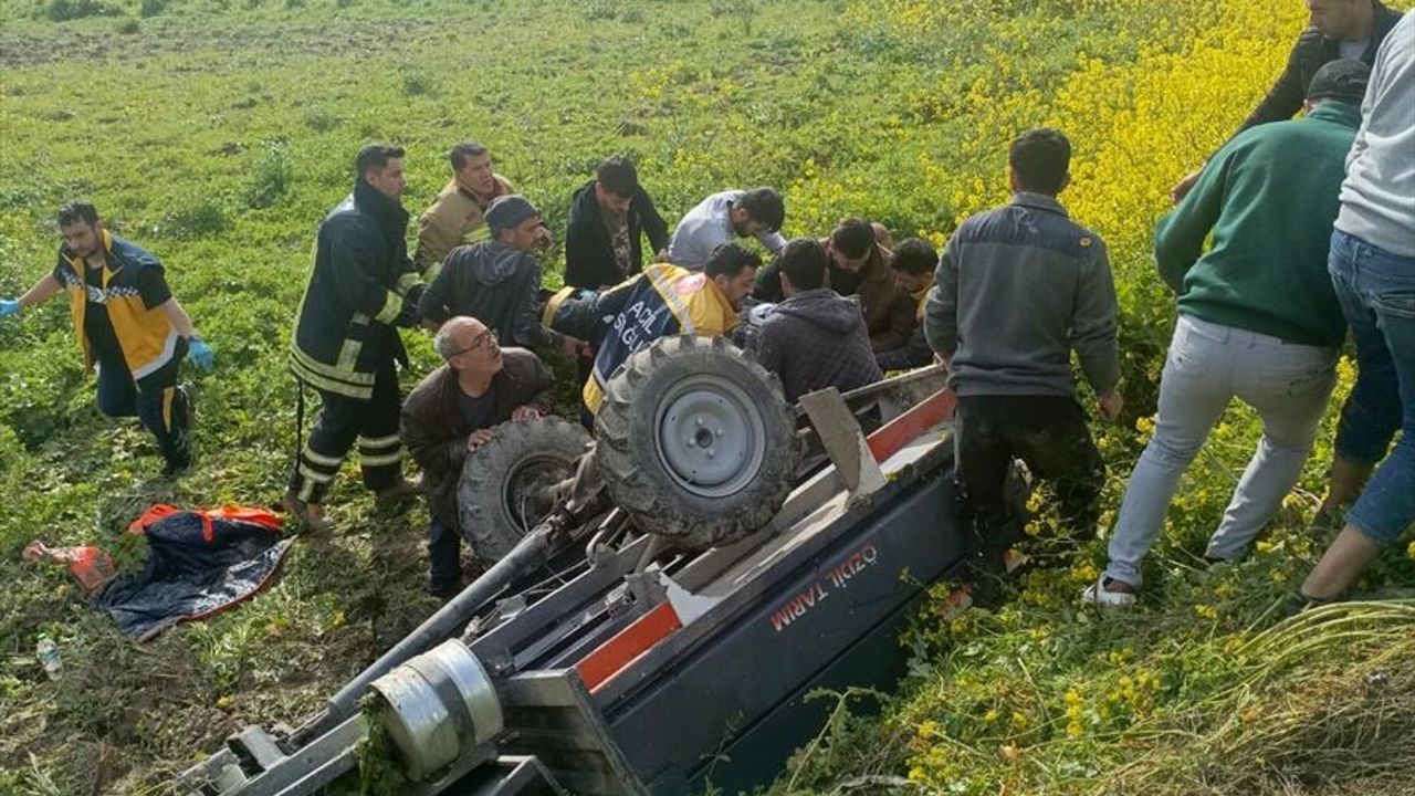 Hatay'da tarım aracının devrildiği trafik kazasında 1 ölü
