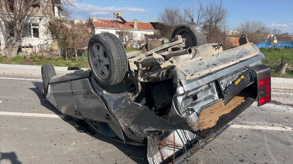 Bolvadin'de Trafik Kazası: 1 Yaralı
