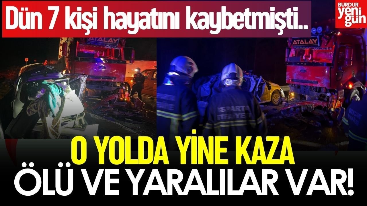 O Yolda Yine Kaza! TIR ile Otomobil Çarpıştı: 1 Ölü, 5 Yaralı