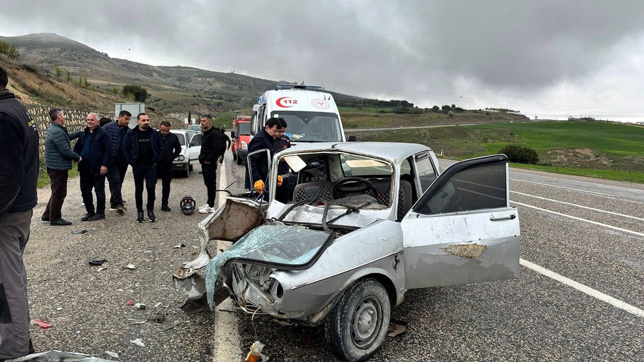 Adıyaman'da trafik kazası: Bir yaralı