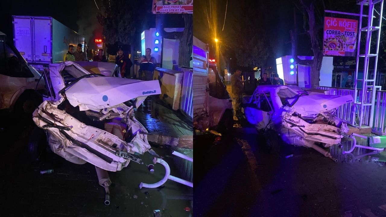 Kahramanmaraş’ta hurdaya dönen araçtan sağ kurtulamadı