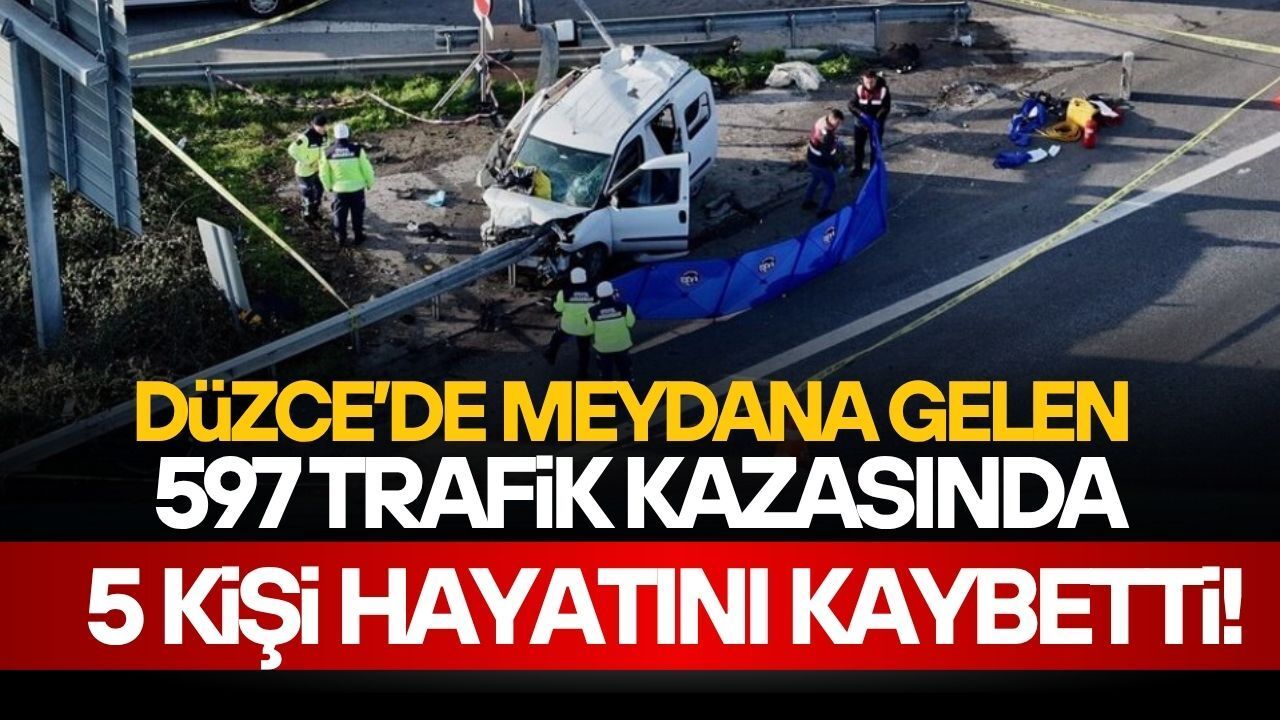 DÜZCE'DE MART AYINDA 197 TRAFİK KAZASI MEYDANA GELDİ