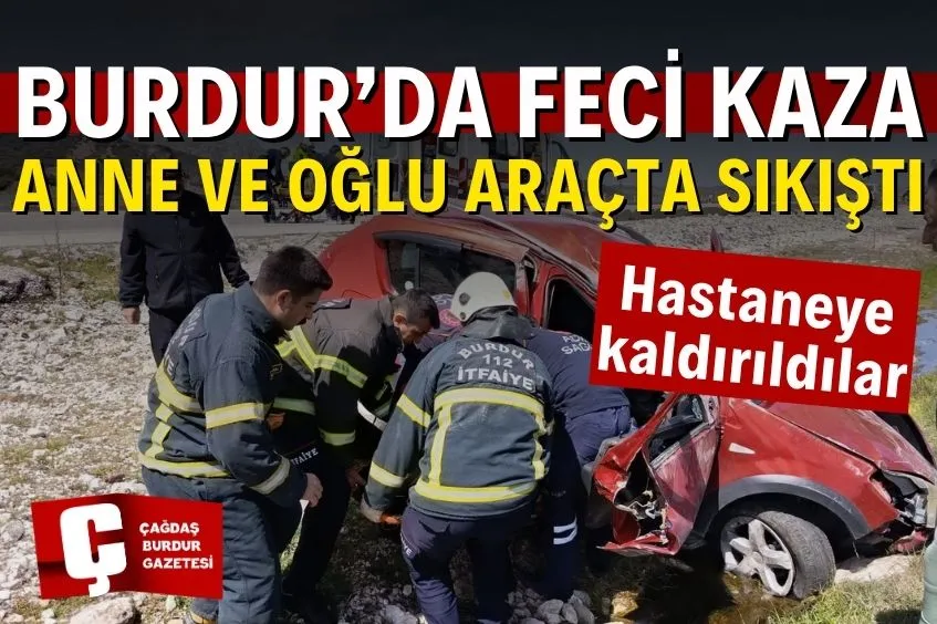 ANTALYA-BURDUR KARAYOLUNDA KAZA: 2 YARALI
