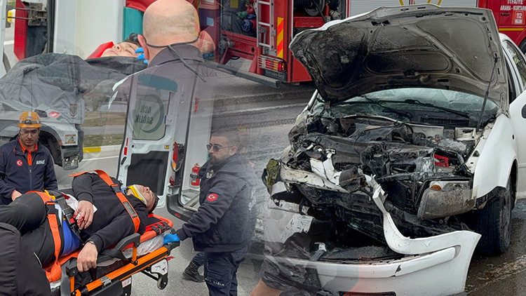 Spor kulübü tesislerinin önünde kaza: 4'ü futbolcu 6 yaralı