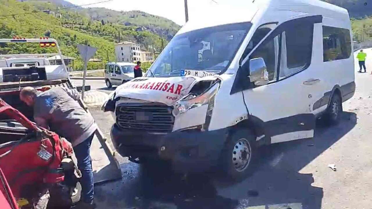 Giresun’da iki ayrı trafik kazası: 1 ölü, 6 yaralı