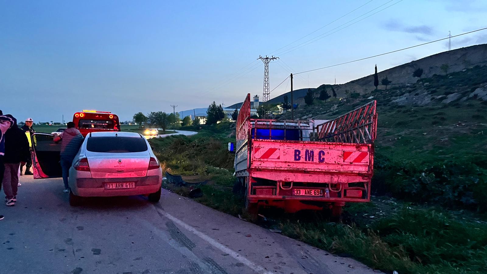 Kırıkhan-Topboğazı Yolunda Trafik Kazası: 1 Yaralı