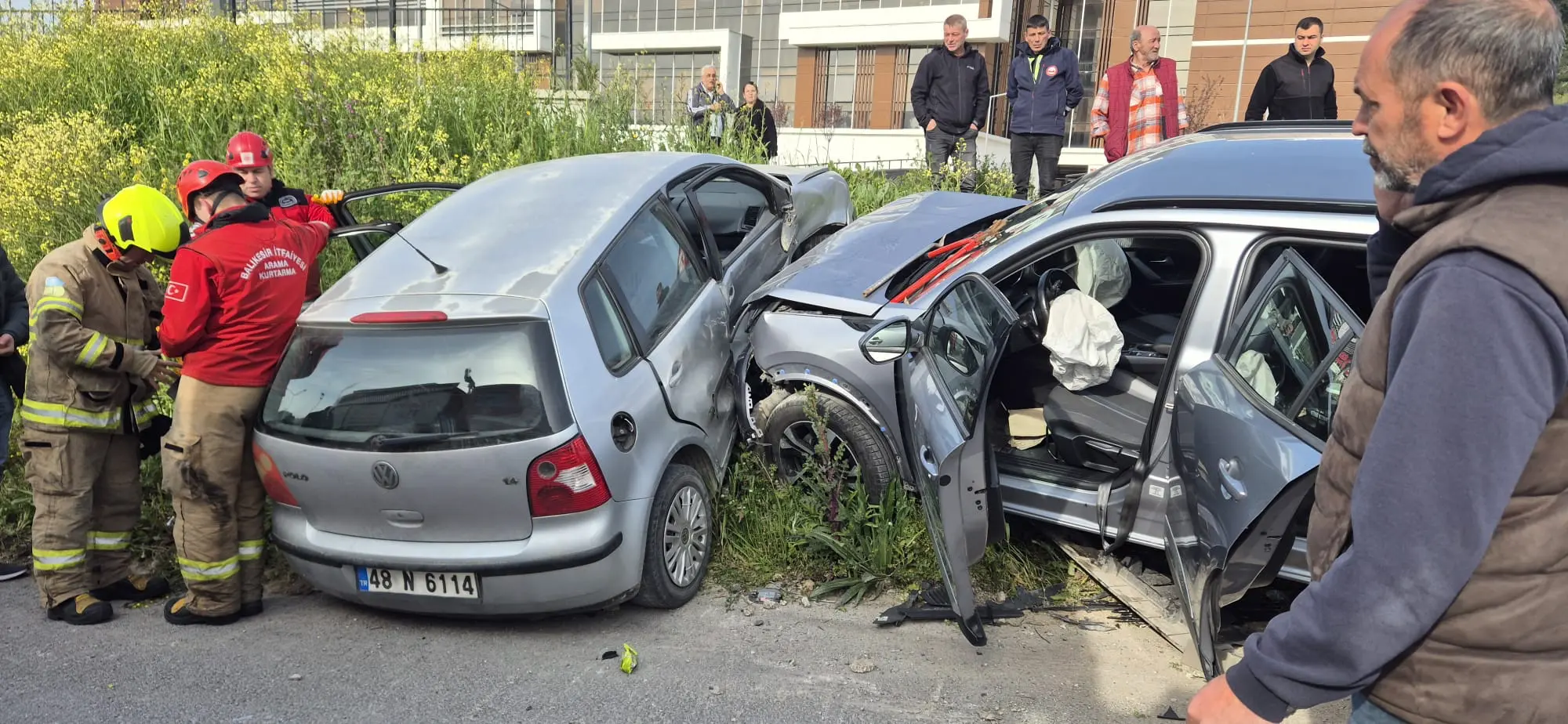 Susurluk’ta çift taraflı trafik kazası