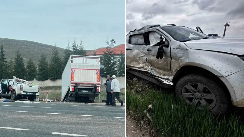 Konya’da meydana gelen kaza sonucu 2 kişi yaralandı