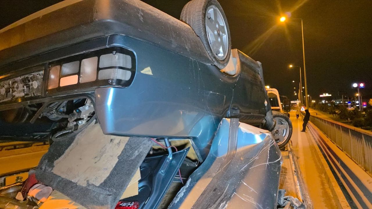 HURDAYA DÖNEN ARAÇTAN MUCİZE KURTULUŞ!