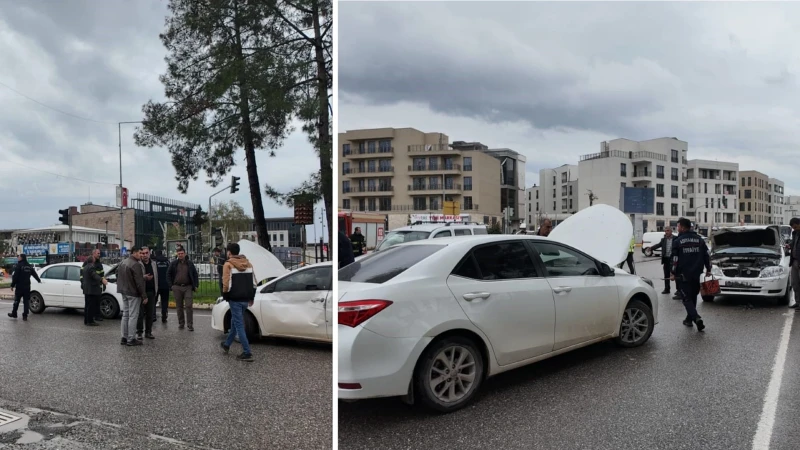 Adıyaman’da zincirleme kaza: Dört araç birbirine girdi
